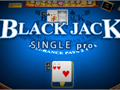 Black Jack Single Pro game cover